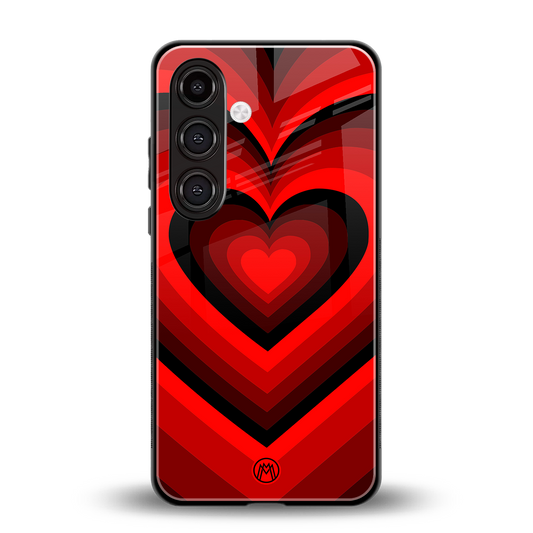 y2k red hearts wine edition back phone cover | glass case for samsung galaxy s23