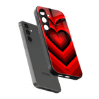 y2k red hearts wine edition back phone cover | glass case for samsung galaxy s24