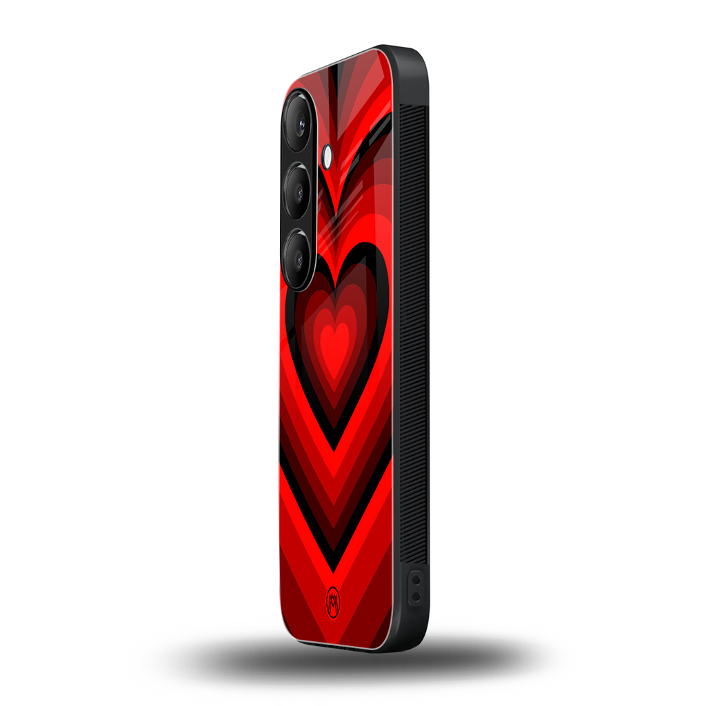 y2k red hearts wine edition back phone cover | glass case for samsung galaxy s24