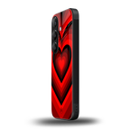 y2k red hearts wine edition back phone cover | glass case for samsung galaxy s24 plus
