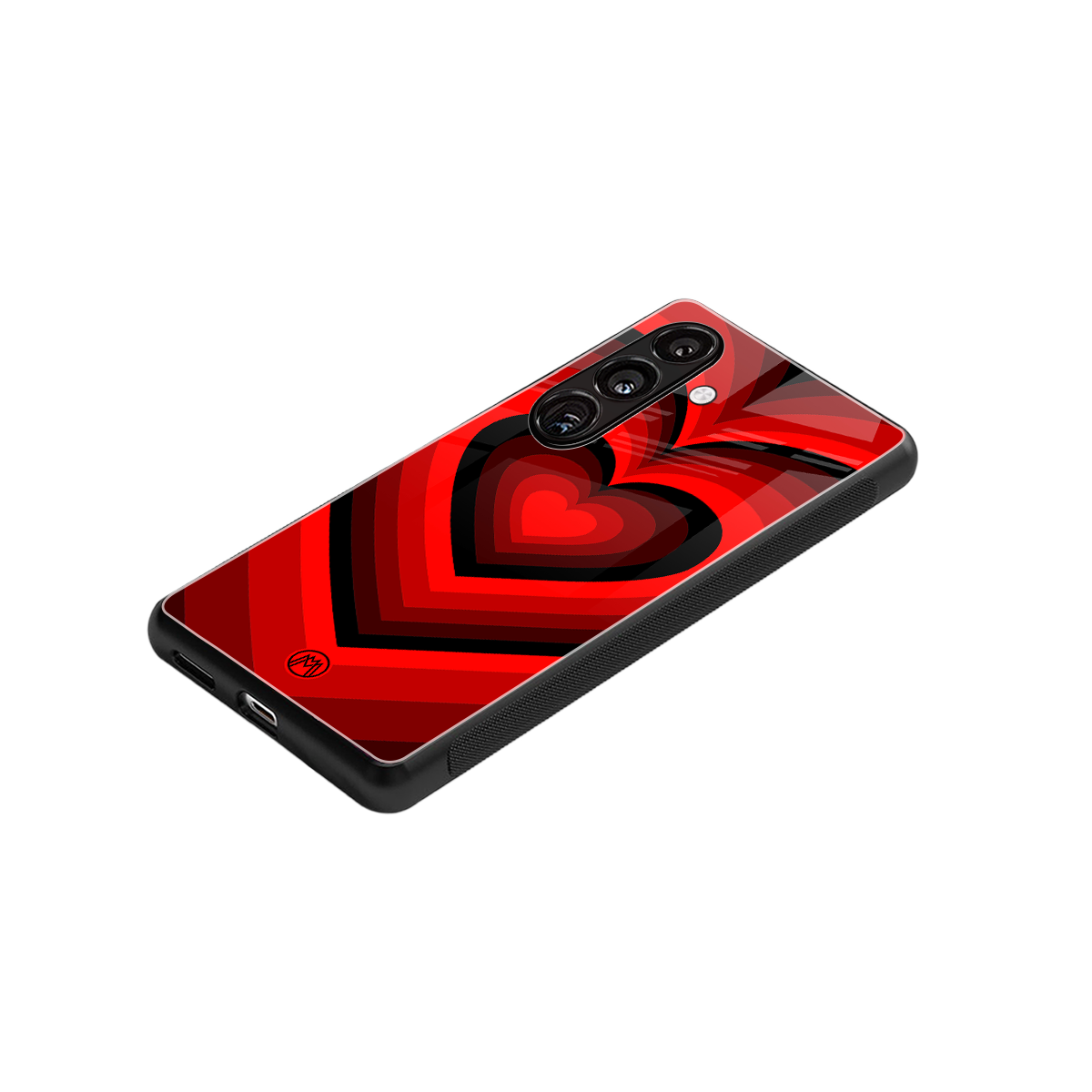 y2k red hearts wine edition back phone cover | glass case for samsung galaxy s24 plus