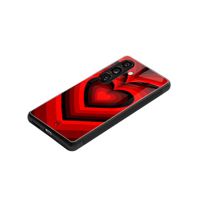 y2k red hearts wine edition back phone cover | glass case for samsung galaxy s24 plus