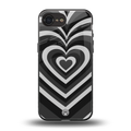 y2k retro black hearts back phone cover | glass case for iphone 16e