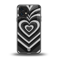 y2k retro black hearts back phone cover | glass case for nothing phone 1