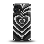 y2k retro black hearts back phone cover | glass case for nothing phone 1