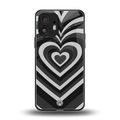 y2k retro black hearts back phone cover | glass case for nothing phone 2
