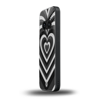y2k retro black hearts back phone cover | glass case for nothing phone 2a