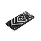 y2k retro black hearts back phone cover | glass case for nothing phone 2a