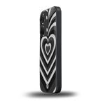 y2k retro black hearts back phone cover | glass case for oneplus nord 3