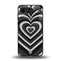 y2k retro black hearts back phone cover | glass case for oneplus nord 4