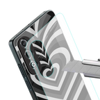 y2k retro black hearts back phone cover | glass case for oneplus nord ce 4