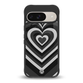 y2k retro black hearts back phone cover | glass case for google pixel 9