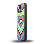 y2k sweet fusion pink hearts back phone cover | glass case for iphone 13 mini