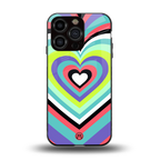 y2k sweet fusion pink hearts back phone cover | glass case for iphone 13 pro