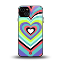 y2k sweet fusion pink hearts back phone cover | glass case for iphone 13