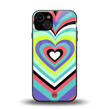 y2k sweet fusion pink hearts back phone cover | glass case for iphone 13