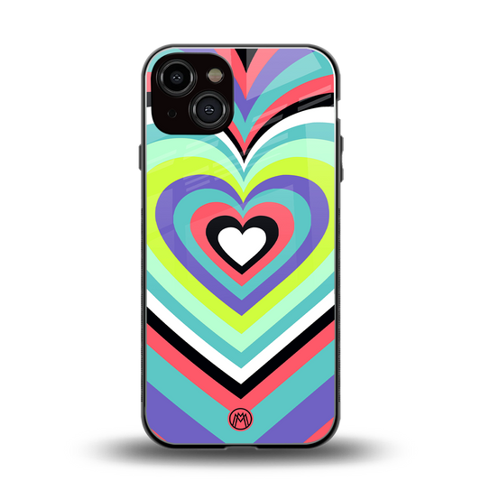 y2k sweet fusion pink hearts back phone cover | glass case for iphone 13