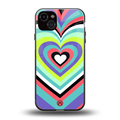 y2k sweet fusion pink hearts back phone cover | glass case for iphone 15 plus