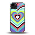y2k sweet fusion pink hearts back phone cover | glass case for iphone 15