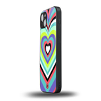 y2k sweet fusion pink hearts back phone cover | glass case for iphone 15