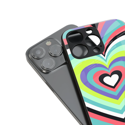 y2k sweet fusion pink hearts back phone cover | glass case for iphone 14 pro max