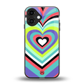 y2k sweet fusion pink hearts back phone cover | glass case for iphone 16