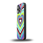 y2k sweet fusion pink hearts back phone cover | glass case for iphone 16