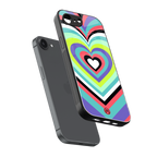 y2k sweet fusion pink hearts back phone cover | glass case for iphone 16e