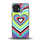y2k sweet fusion pink hearts back phone cover | glass case for nothing phone 2