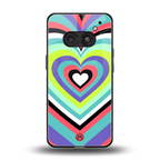 y2k sweet fusion pink hearts back phone cover | glass case for nothing phone 2a