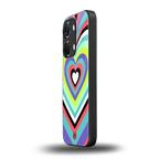 y2k sweet fusion pink hearts back phone cover | glass case for oneplus nord 3