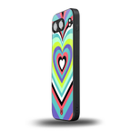 y2k sweet fusion pink hearts back phone cover | glass case for oneplus nord 4