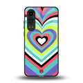 y2k sweet fusion pink hearts back phone cover | glass case for oneplus nord ce 4 lite