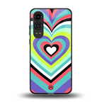 y2k sweet fusion pink hearts back phone cover | glass case for oneplus nord ce 4 lite