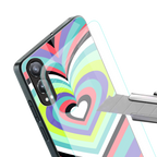 y2k sweet fusion pink hearts back phone cover | glass case for oneplus nord ce 4 lite