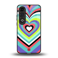 y2k sweet fusion pink hearts back phone cover | glass case for oneplus nord ce 4