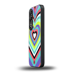 y2k sweet fusion pink hearts back phone cover | glass case for oneplus nord ce 4