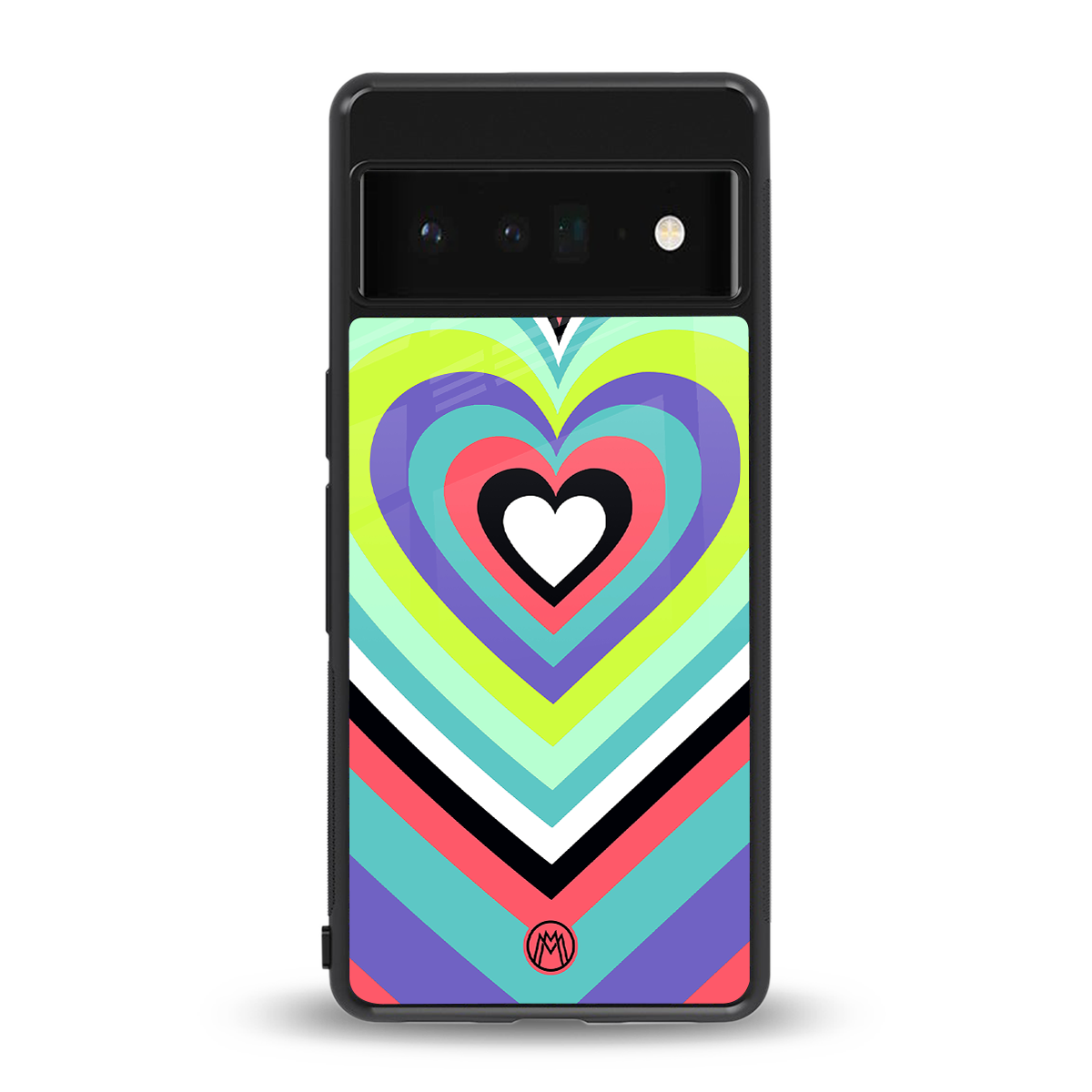 y2k sweet fusion pink hearts back phone cover | glass case for google pixel 6 pro