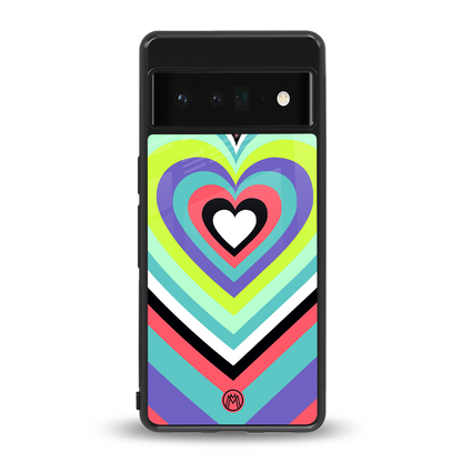y2k sweet fusion pink hearts back phone cover | glass case for google pixel 6 pro