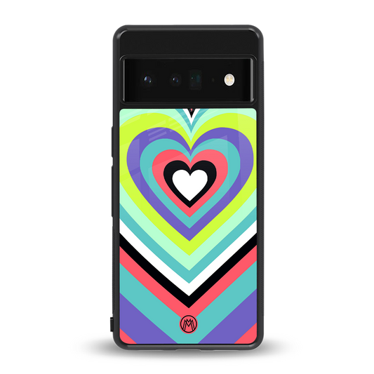 y2k sweet fusion pink hearts back phone cover | glass case for google pixel 6 pro