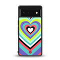 y2k sweet fusion pink hearts back phone cover | glass case for google pixel 6