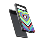 y2k sweet fusion pink hearts back phone cover | glass case for google pixel 6