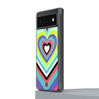 y2k sweet fusion pink hearts back phone cover | glass case for Google Pixel 6A