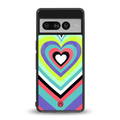 y2k sweet fusion pink hearts back phone cover | glass case for google pixel 7 pro