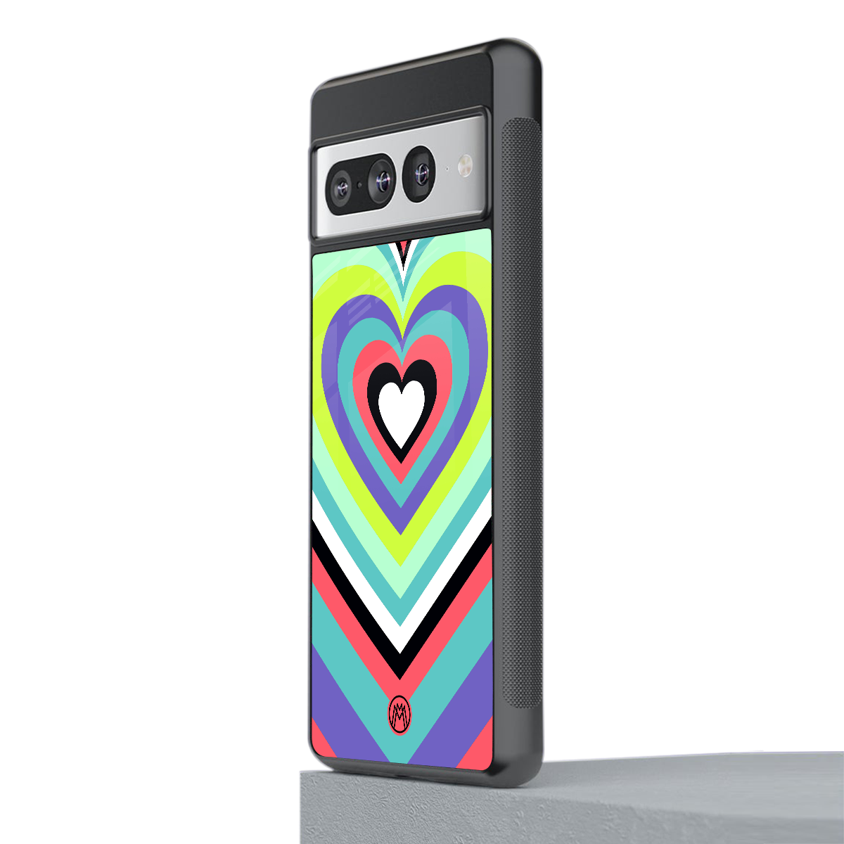 y2k sweet fusion pink hearts back phone cover | glass case for google pixel 7 pro