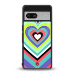 y2k sweet fusion pink hearts back phone cover | glass case for Google Pixel 7