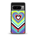 y2k sweet fusion pink hearts back phone cover | glass case for google pixel 8 pro