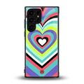 y2k sweet fusion pink hearts back phone cover | glass case for samsung galaxy s23 ultra