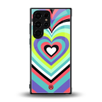 y2k sweet fusion pink hearts back phone cover | glass case for samsung galaxy s23 ultra