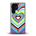 y2k sweet fusion pink hearts back phone cover | glass case for samsung galaxy s25 ultra